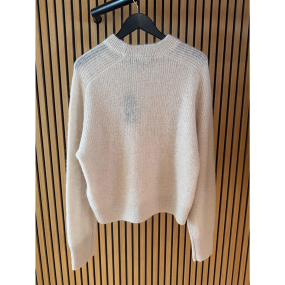 Rotate Light Knit Logo Sweater, Moonbeam